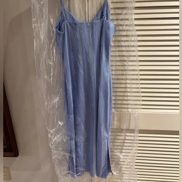 Gianni Bini Silk Midi Dress - Blue NWOT - Picture 3 of 5